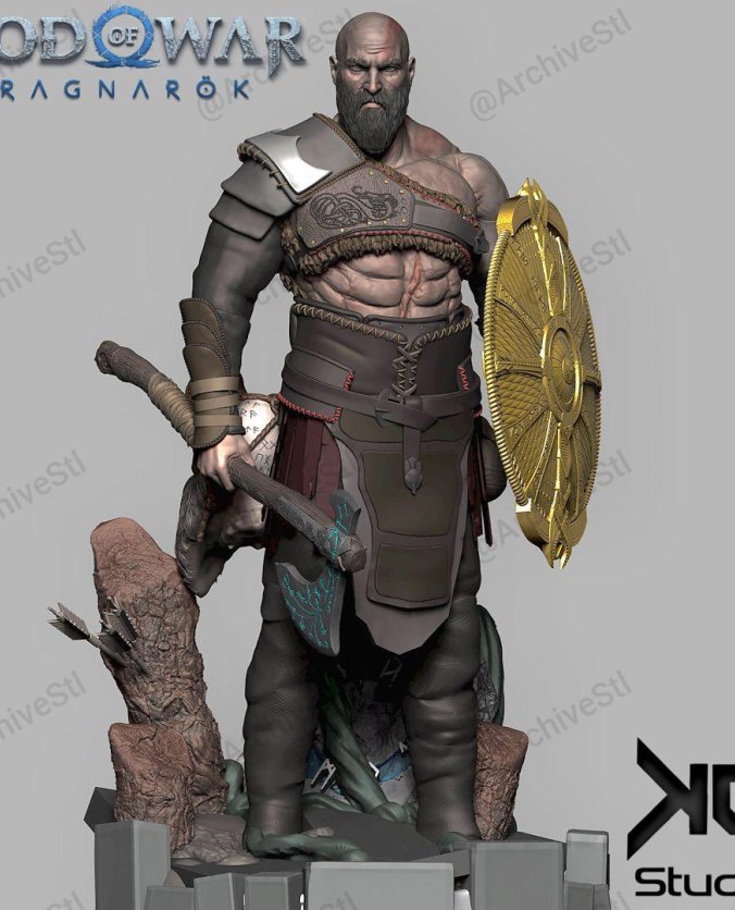 战神：诸神黄昏（God Of War Ragnarok）3D打印图纸